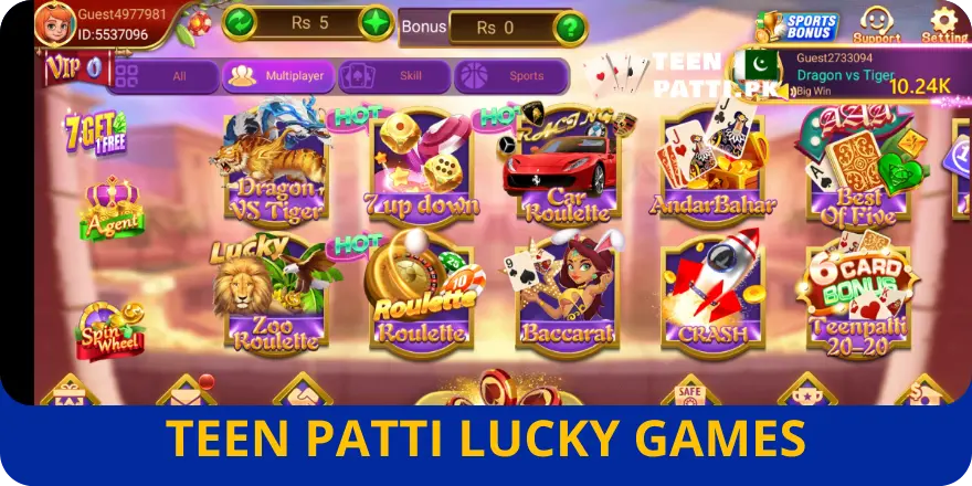 3 Patti Lucky Game Features